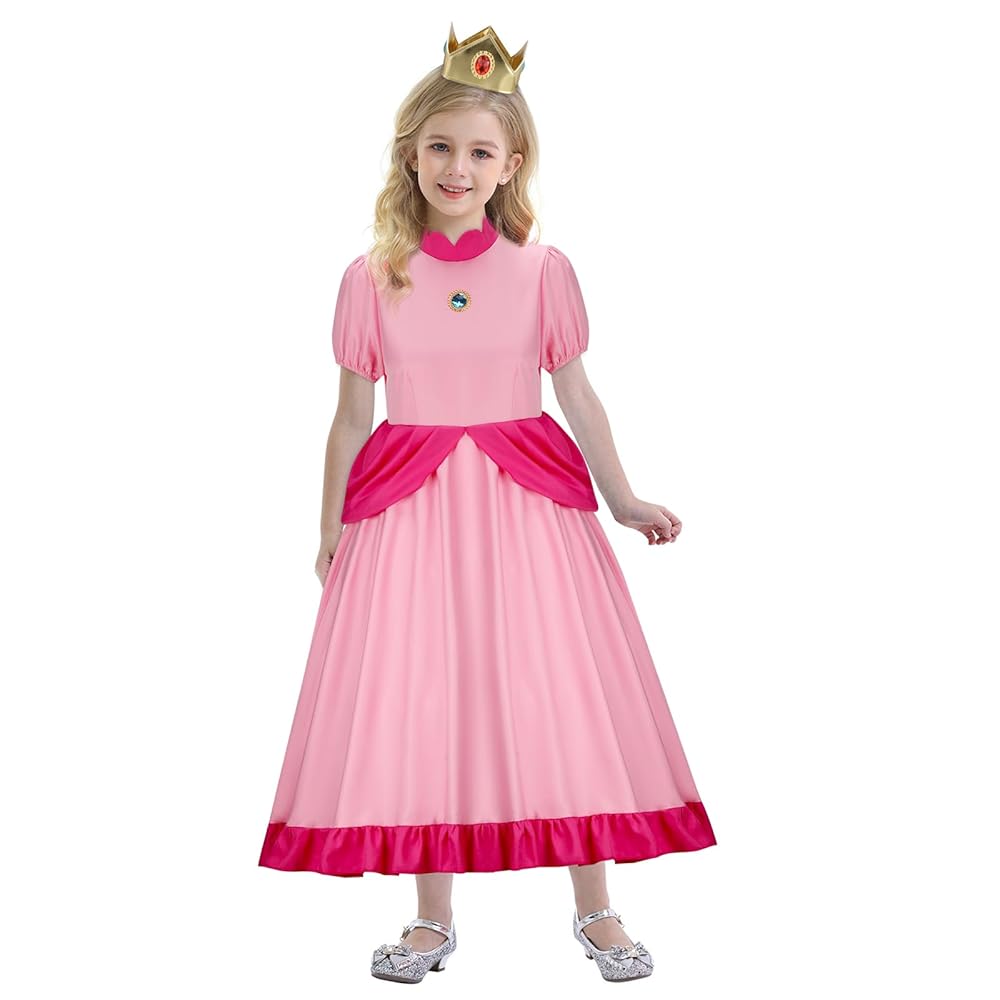 Amazon.com: ZIFUNMUR Kids Princess Peach Daisy Costume Dress